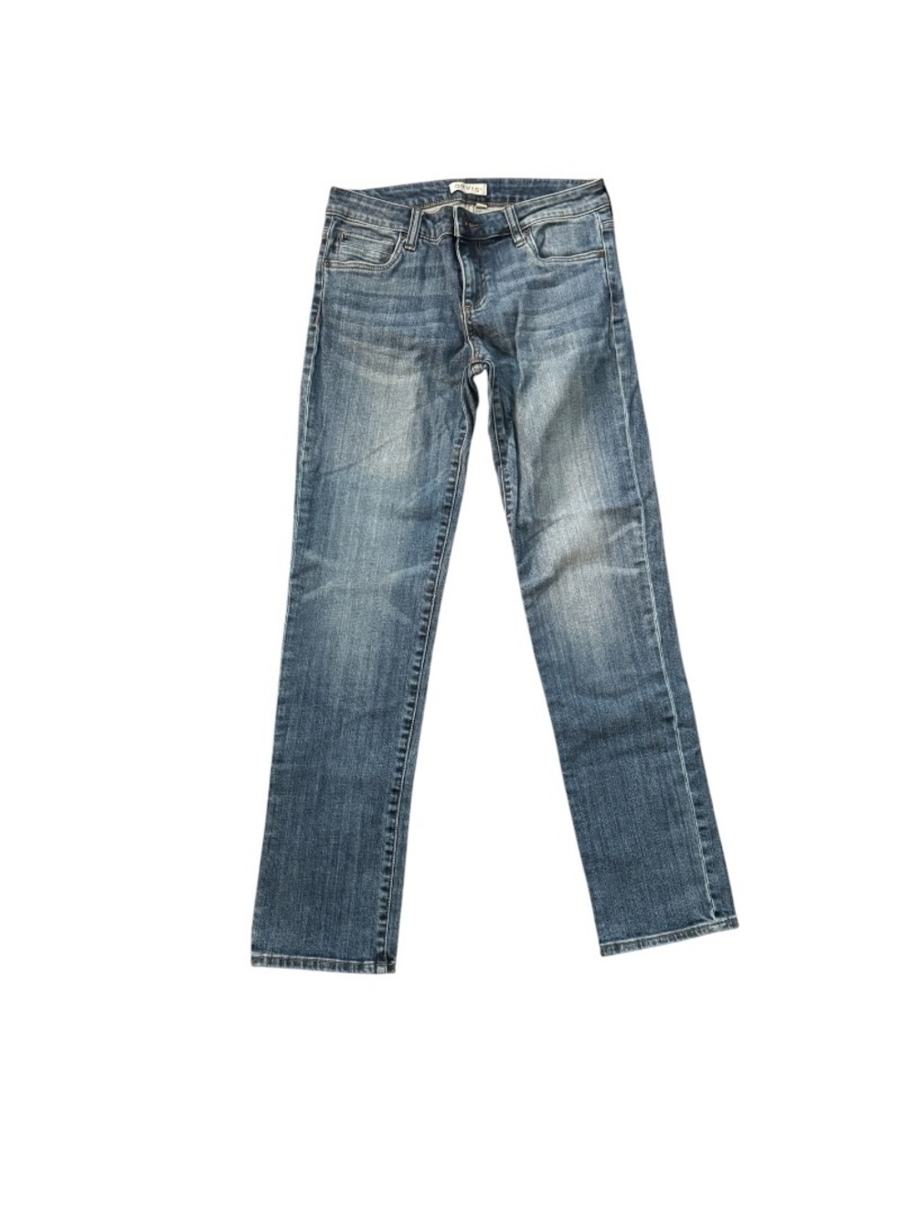 Orvis Women's Straight-Leg Jeans in Medium Wash Blue